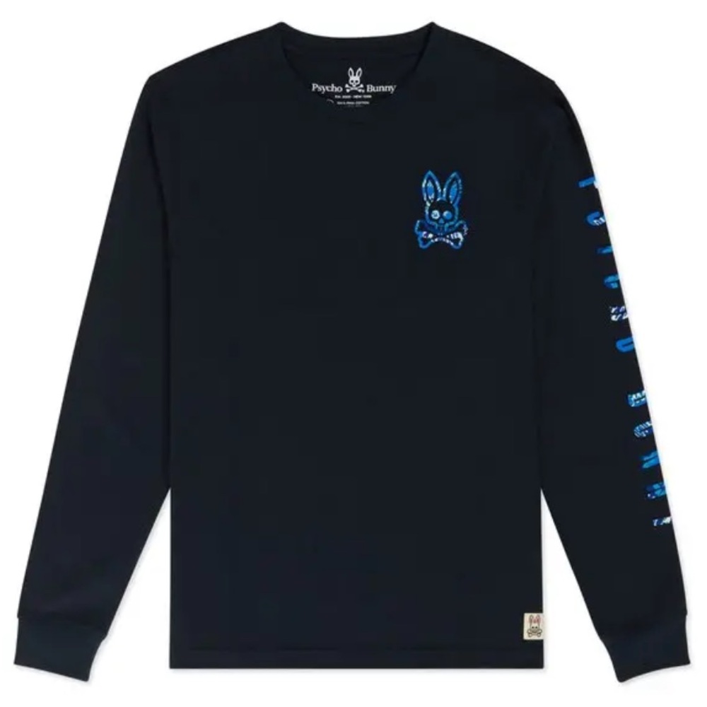 PSYCHO BUNNY
Cranwich Long Sleeve Graphic Tee - Blue